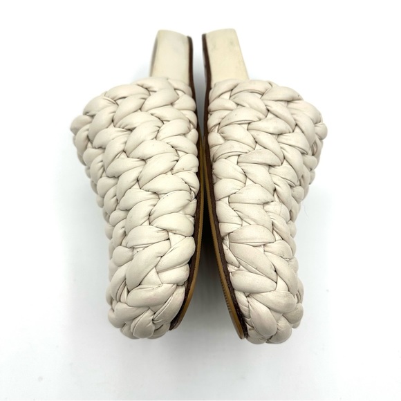 Chloé Kacey Braided Leather Mule in Eggshell Cream - Picture 5 of 11
